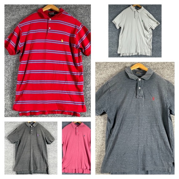 Polo Ralph Lauren Other - Lot of 5 Ralph Lauren Shirts Mens Large Vintage USA Modern Striped Preppy Luxury